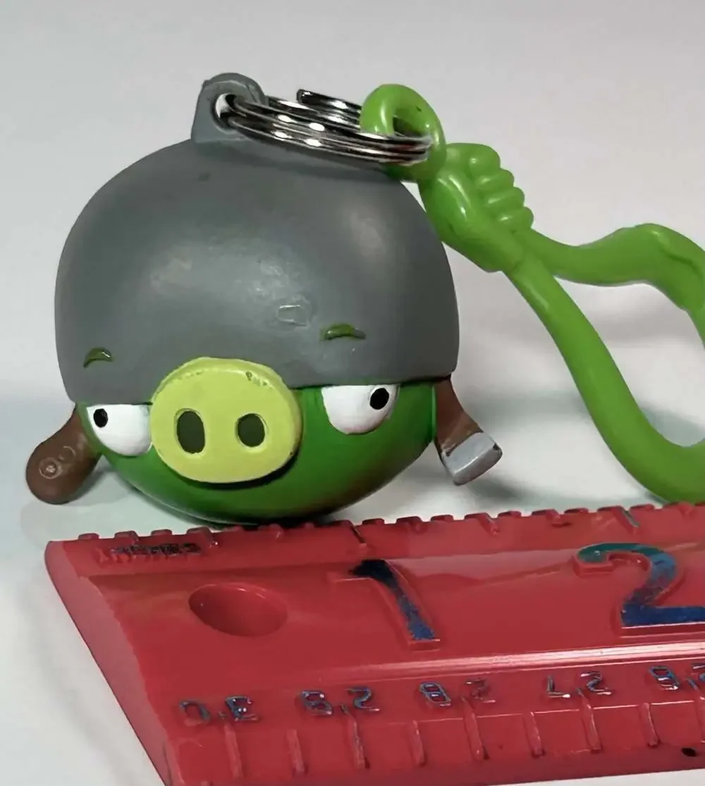 Angry Birds Green Pig Backpack Clip Keychain